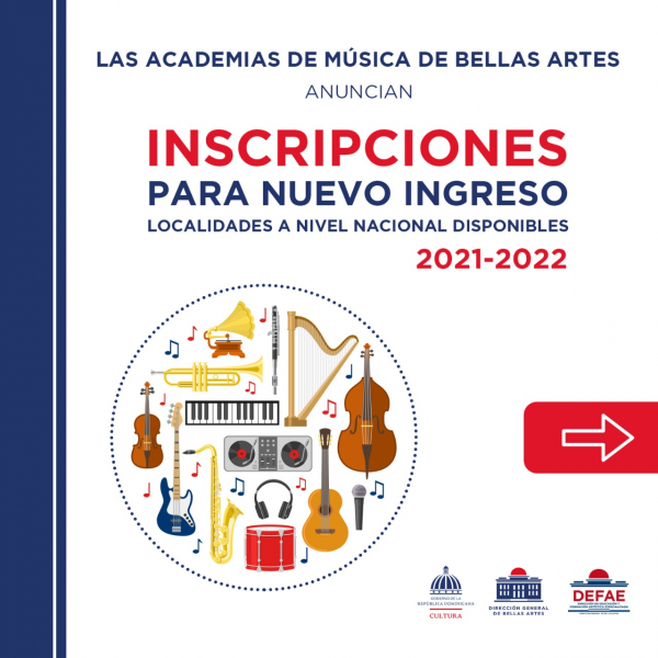 Inscripciones de nuevo ingreso en las Academias de Música