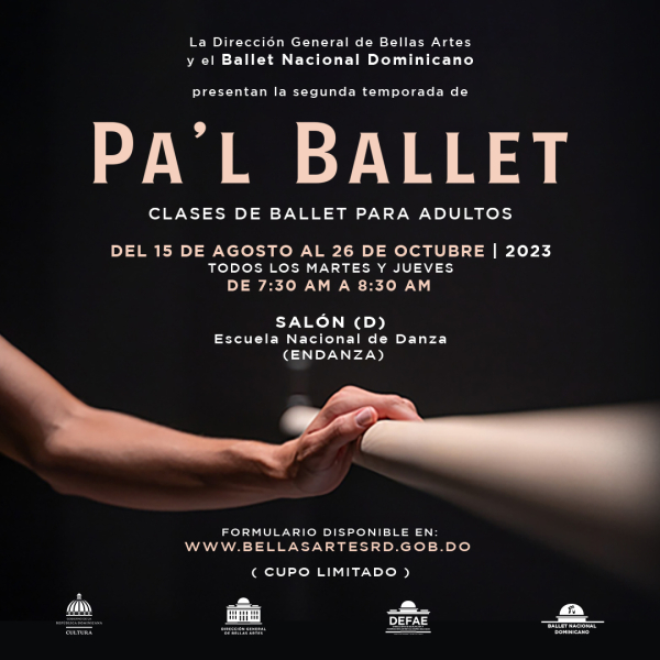 Convocan a 2da. Temporada de Pa&#039;L Ballet: Clases para adultos, por el BND