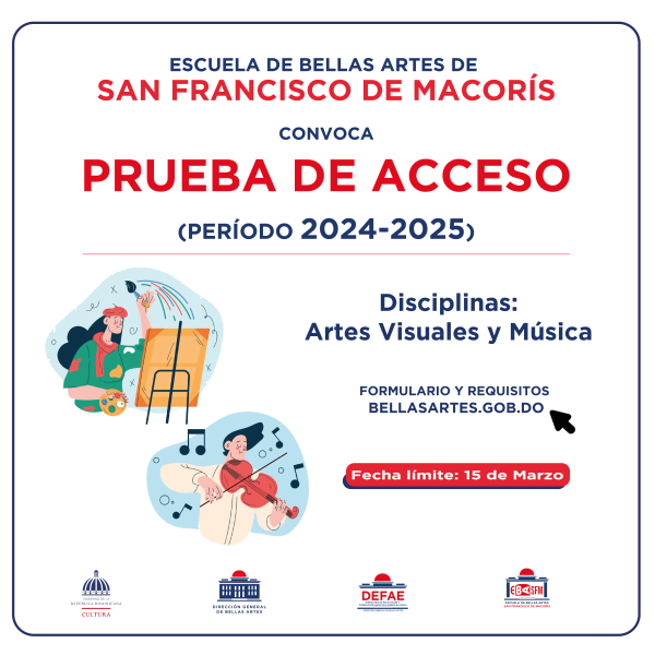 INSCRIPCIÓN ESCUELA BELLAS ARTES - SAN FRANCISCO DE M, 2024-2025