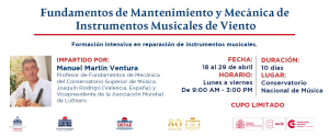 CNM ofrece taller de mantenimiento instrumentos de viento