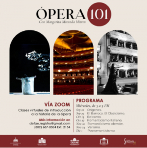 INSCRIPCIÓN A CLASE &quot;ÓPERA 101&quot;