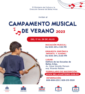 Regresa el Campamento Musical de Bellas Artes 2023