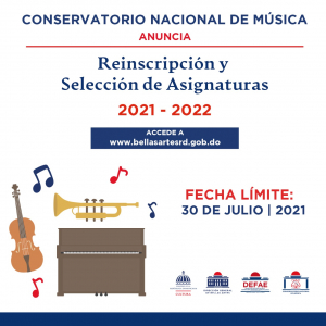 Conservatorio Nacional de Música convoca a REINSCRIPCIONES 2021-2022