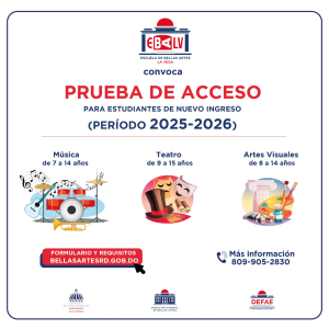 PRUEBA DE ACCESO EBA - LA VEGA, 2025-2026