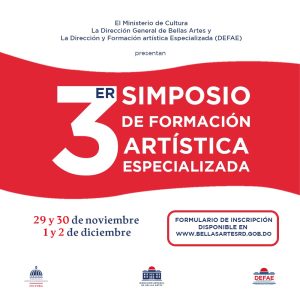 3er. Simposio de Formación Artística Especializada