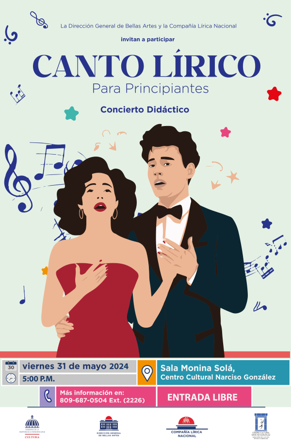 Concierto didáctico “Canto Lírico para Principiantes”, por la Compañía Lírica Nacional