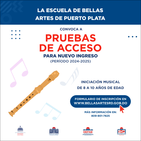 PRUEBA DE ACCESO INICIACIÓN MUSICAL ESCUELA B.A. PUERTO PLATA, 2024-2025